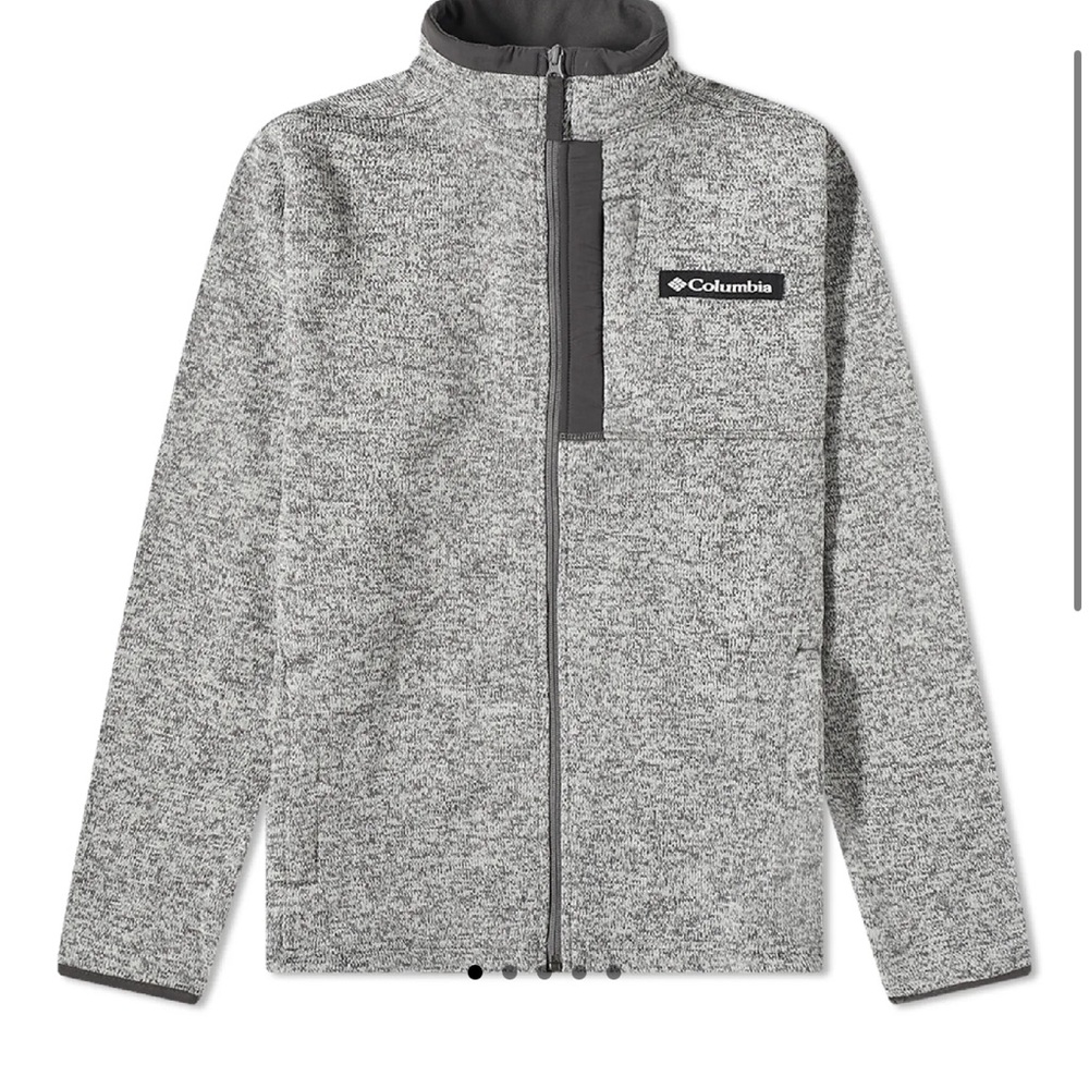 COLUMBIA SWEATER WEATHER FULL ZIP FLEECE
City Grey Heath size Large. Like new
